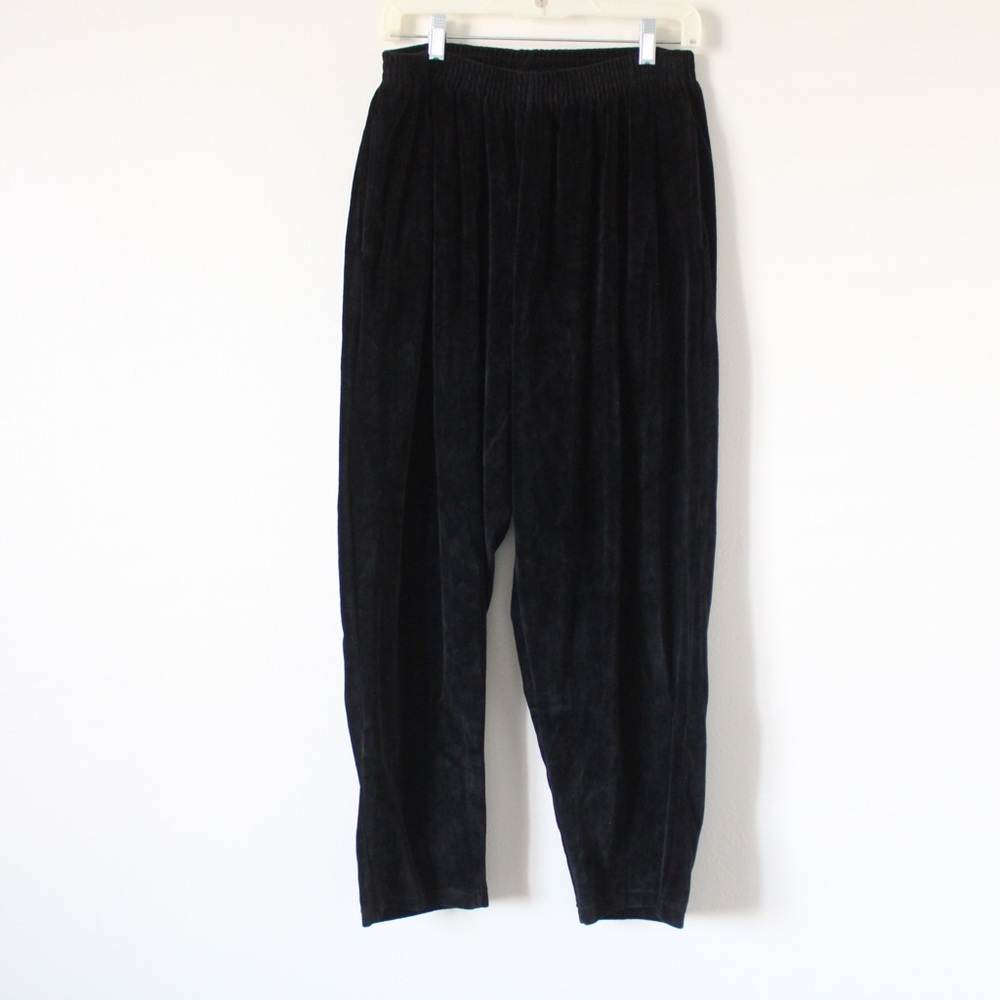 Black Velvet Comfy Pants